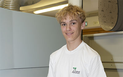 Neu im Team, unser Lehrling Mathias Zass